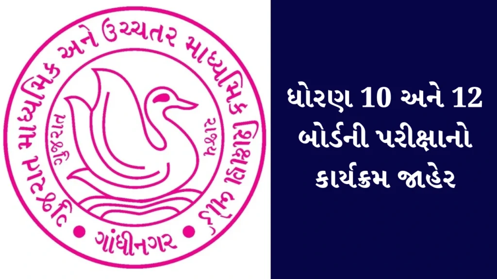 Gujarat Secondary And Higher Secondary Education Board (GSHEB), Gandhinagar February-March 2025 Board Exam Timetable Declared