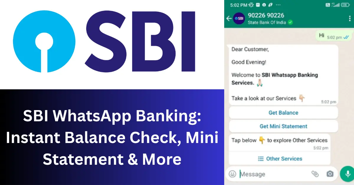 SBI WhatsApp Banking